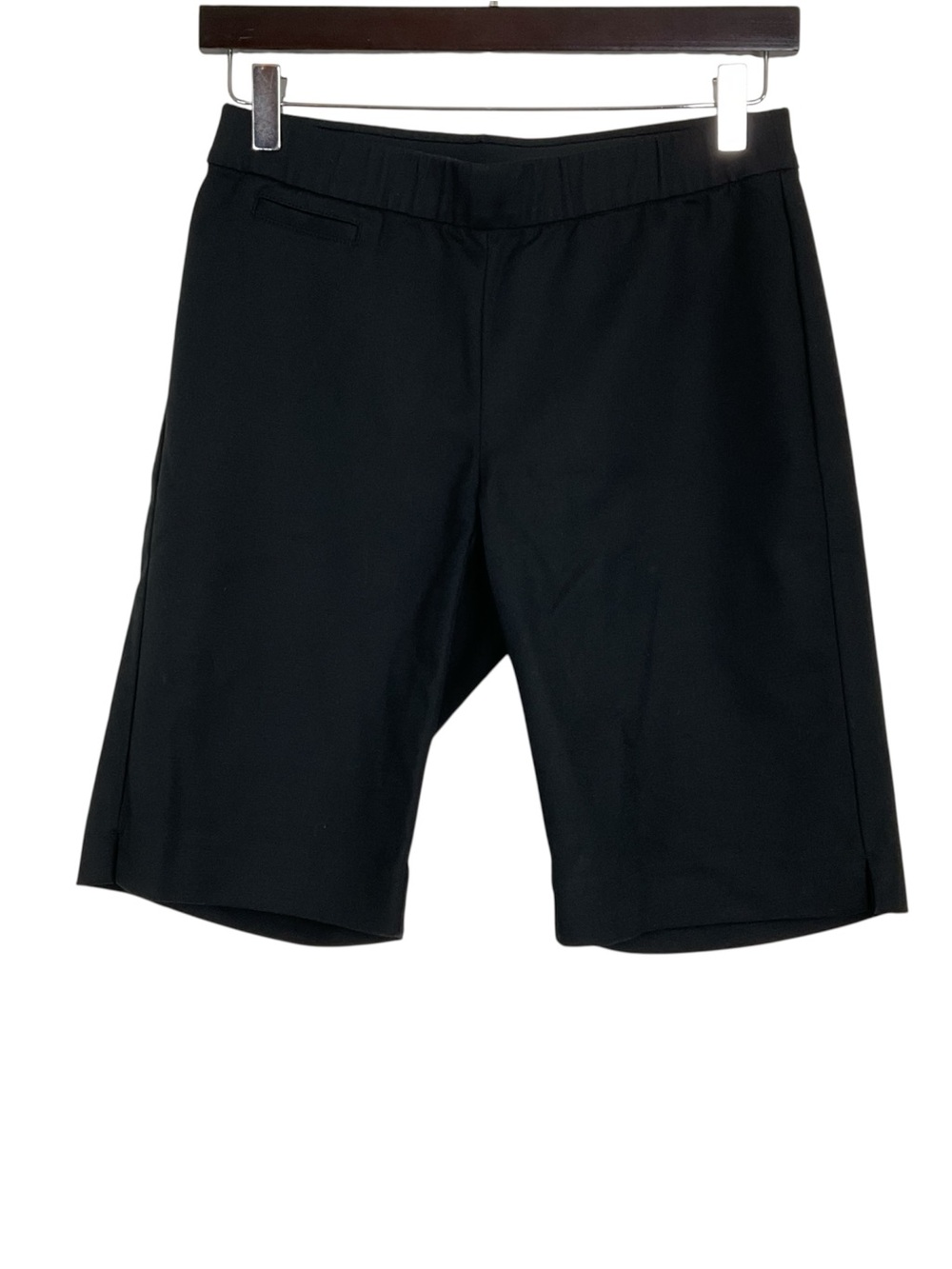 J. Jill Black Ponte Bermuda Shorts Size 4 Petite
